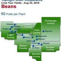 Topflight Crop Tour Map - 2018 Soybeans