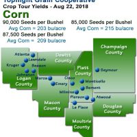 Topflight Crop Tour Map - 2018 Corn