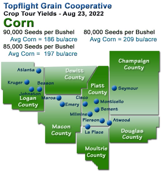 Yield Map Corn 2022