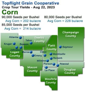 Topflight Grain Yield Map Corn 2023