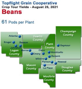 2021 Soybean Yield Map