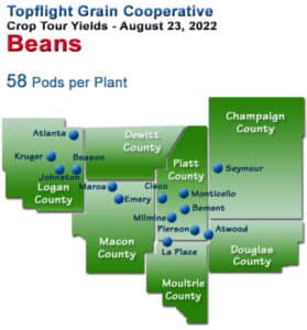 2022 Soybean Yield Map